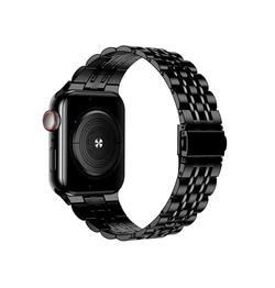 Apple Watch 42mm | Apple Watch (42/44/SE/45mm & Ultra) - Butterfly Stål Urlænke - Sort - DELUXECOVERS.DK