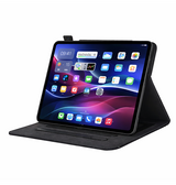 iPad 10.9" (2022) | iPad 11" (2025) / iPad 10.9" (2022) - Verona™ Multietui Ægte Læder Cover - Sort - DELUXECOVERS.DK