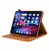 iPad 10.9" (2022) | iPad 11" (2025) / iPad 10.9" (2022) - Verona™ Multietui Ægte Læder Cover - Brun - DELUXECOVERS.DK