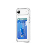 iPhone 17 Air | iPhone 17 Air - DeLX™ Silikone Cover Med Kortholder - Gennemsigtig - DELUXECOVERS.DK