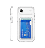 iPhone 17 Air | iPhone 17 Air - DeLX™ Silikone Cover Med Kortholder - Gennemsigtig - DELUXECOVERS.DK