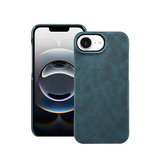 iPhone 17e / 16e | iPhone 17e / 16e - DeLX® Læder Cover - MagSafe Kompatibel – Blå - DELUXECOVERS.DK