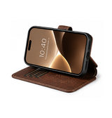 iPhone 17 Pro | iPhone 17 Pro - Suteni® 2-i-1 Læder Cover M. MagSafe - Brun - DELUXECOVERS.DK