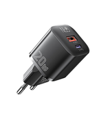 Vægoplader | ESSAGER™ | USB-C Vægoplader 3.0 - Hurtigoplader - 20W - Sort - DELUXECOVERS.DK