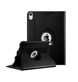 iPad Air 4/5 | iPad Air 4/5 (2020/2022) - Retro Diary™ Vintage 360° Onefold Læder Cover - Sort - DELUXECOVERS.DK