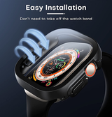 Apple Watch Cover | Apple Watch Ultra 1/2 (49mm) - NX 360° Full Cover - Sort - DELUXECOVERS.DK