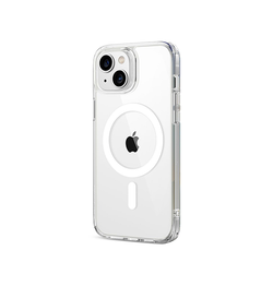 iPhone 15 Plus | <AAA>iPhone 15 Plus - DeLX™ MagSafe Silikone Cover - Gennemsigtig - DELUXECOVERS.DK