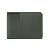 Macbook Sleeve | MacBook 12" - BUBM® - Vertigo Læder Sleeve / Cover - Mørkegrøn - DELUXECOVERS.DK