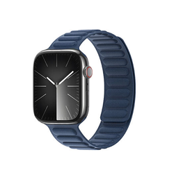 Apple Watch 42mm | Apple Watch (42/44/SE/45mm & Ultra) - DUX DUCIS® Twill Magnetisk Rem - Navy - DELUXECOVERS.DK