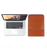 Macbook Sleeve | MacBook Pro 14" - L'Empiri™ Smooth Læder Sleeve - Vintage Brun - DELUXECOVERS.DK