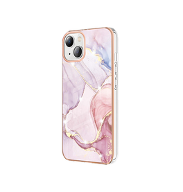 iPhone 15 | iPhone 15 - Deluxe™ Marble Silikone Cover - Rosa - DELUXECOVERS.DK