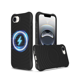 iPhone 17e / 16e | iPhone 17e / 16e - DeLX™ Wave Silikone Cover - MagSafe kompatibel - Sort - DELUXECOVERS.DK