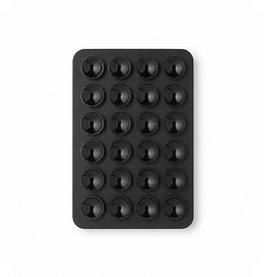 Mobilholder (Sugekop) | Silikone Sugekop Mobilholder 5-Pak - Selvklæbende - Sort - DELUXECOVERS.DK
