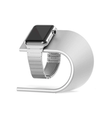 Apple Watch Tilbehør | Apple Watch - CNC Aluminium Dock / Oplader Stand - Sølv - DELUXECOVERS.DK