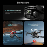 Drone | SkyPro™ 8K - GPS Drone - Dual Kamera - Brushless - 60FPS - DELUXECOVERS.DK
