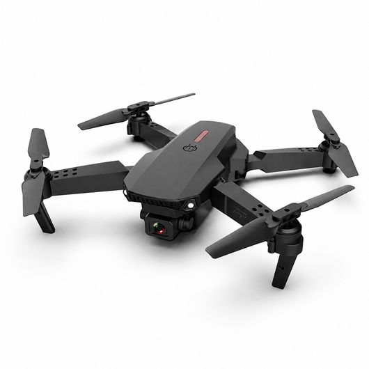 Drone | Drone til Børn & Begyndere – FPV – Sammenklappelig – Sort - DELUXECOVERS.DK