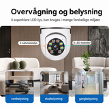 Overvågningskamera | Overvågningskamera E27 lampefatning - WiFi - 360° | WatchTower™ - DELUXECOVERS.DK