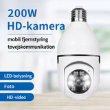Overvågningskamera | Overvågningskamera E27 lampefatning - WiFi - 360° | WatchTower™ - DELUXECOVERS.DK