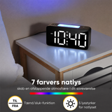 Wake-up Lampe | Superhøjt Vækkeur M. Dobbelt Alarm- og Farver - DELUXECOVERS.DK