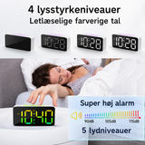 Wake-up Lampe | Superhøjt Vækkeur M. Dobbelt Alarm- og Farver - DELUXECOVERS.DK
