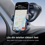 Mobilholder (Sugekop) | JOYROOM™ - Bilholder Til Forruden / Instrumentbrættet M. Sugekop - Sort - DELUXECOVERS.DK