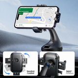 Mobilholder (Sugekop) | JOYROOM™ - Bilholder Til Forruden / Instrumentbrættet M. Sugekop - Sort - DELUXECOVERS.DK