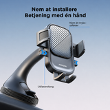 Mobilholder (Sugekop) | JOYROOM™ - Bilholder Til Forruden / Instrumentbrættet M. Sugekop - Sort - DELUXECOVERS.DK