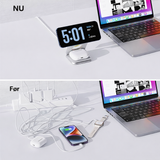 3-i-1 & Multi-Ladestationer | <X>Premium 3-i-1 Magnetisk Trådløs Oplader - Foldbar & MagSafe-kompatibel - DELUXECOVERS.DK