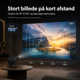 Projektor | Premium Full HD Projektor – Wi-Fi, Bluetooth, HDMI/USB – IHOMEILIFE™ - DELUXECOVERS.DK