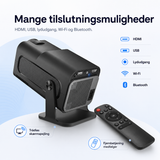 Projektor | Premium Full HD Projektor – Wi-Fi, Bluetooth, HDMI/USB – IHOMEILIFE™ - DELUXECOVERS.DK