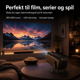 Projektor | Premium Full HD Projektor – Wi-Fi, Bluetooth, HDMI/USB – IHOMEILIFE™ - DELUXECOVERS.DK
