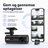 Dashcam | Dashcam 4K til bil - Wi-Fi, natvision, parkeringsvagt, G-sensor - BlackBOX™ - DELUXECOVERS.DK