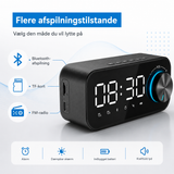 Wake-up Lampe | Digital LED Vækkeur M. belysning, FM-radio - genopladelig - DELUXECOVERS.DK