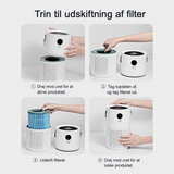 Gadgets | AirClean™ AP01 Luftrenser med HEPA filter - Genopladelig - DELUXECOVERS.DK