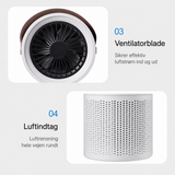 Gadgets | AirClean™ AP01 Luftrenser med HEPA filter - Genopladelig - DELUXECOVERS.DK
