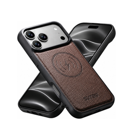 iPhone 18 Pro Max | iPhone 18 Pro Max - Suteni® Vegansk Læder cover M. MagSafe - Brun - DELUXECOVERS.DK