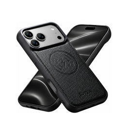 iPhone 18 Pro | iPhone 18 Pro - Suteni® Vegansk Læder cover M. MagSafe - Sort - DELUXECOVERS.DK