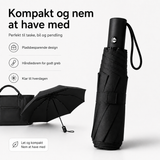 Gadgets | Paraply m. automatisk foldning, UV-beskyttelse, vindtæt design - Luksusmodel - DELUXECOVERS.DK