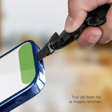 Universal Kort Strop til Mobil & iPhone - Sort