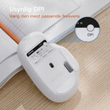Mus | Inphic 2. gen – Trådløs Mus til Mac/Windows - 2.4 GHz – Hvid - DELUXECOVERS.DK