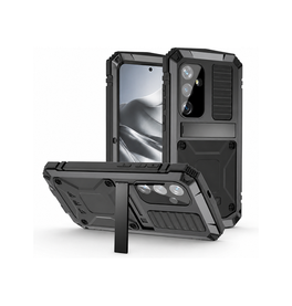 Samsung Galaxy S25 Plus | Samsung Galaxy S25 Plus - R-JUST™ Safeguard Vandtæt 360 °Cover - Sort - DELUXECOVERS.DK