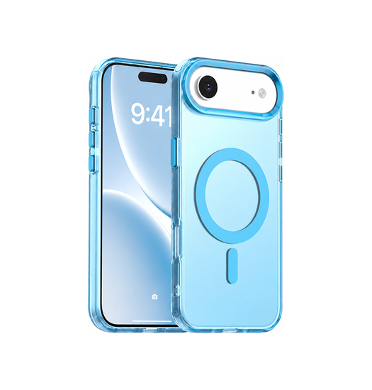 iPhone 17 Air | iPhone 17 Air - DeLX™ Frosted Cover m. MagSafe - Blå - DELUXECOVERS.DK
