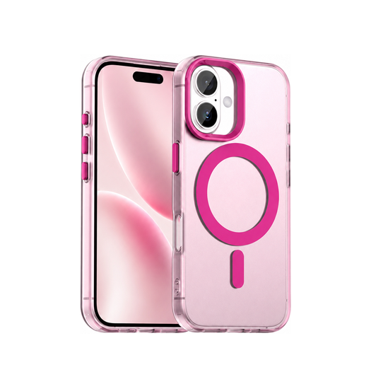 iPhone 17 | iPhone 17 - DeLX™ Frosted Cover m. MagSafe - Pink - DELUXECOVERS.DK
