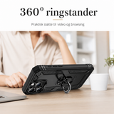 iPhone 11 Pro | iPhone 11 Pro - NX Pro™ Armor Cover m. Ring Holder - Sort - DELUXECOVERS.DK