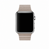 Apple Watch 42-49mm | Apple Watch (42/44/SE/45/46/49mm) - Valence™ Loop Læder Rem - Beige - DELUXECOVERS.DK