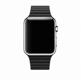 Apple Watch 38-42mm | Apple Watch (38/40/SE/41/42mm) - Valence™ Loop Læder Rem - Sort - DELUXECOVERS.DK