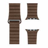 Apple Watch 38-42mm | Apple Watch (38/40/SE/41/42mm) - Valence™ Loop Læder Rem - Brun - DELUXECOVERS.DK