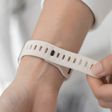 Apple Watch 42-49mm | Apple Watch (42/44/SE/45/46/49mm) - Square Buckle Silikonerem - Sand - DELUXECOVERS.DK