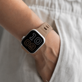 Apple Watch 38-42mm | Apple Watch (38/40/SE/41/42mm) - Square Buckle Silikonerem - Brown - DELUXECOVERS.DK
