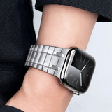 Apple Watch 42-49mm | Apple Watch (42/44/SE/45/46/49mm) - L'Empiri™ Phantom Magnetic Stålrem - Sølv - DELUXECOVERS.DK